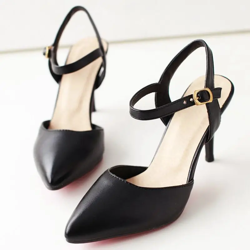 BLXQPYT/Лидер продаж года; Sandalias Mujer; большие размеры 31-47; женская обувь; женские туфли-лодочки на высоком каблуке; Летний стиль; Chaussure; 1391 - Цвет: Черный