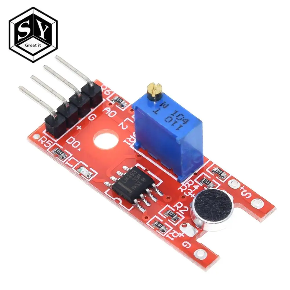 Модуль звукового датчика с микрофоном GREAT IT для Arduino аналоговый датчик цифрового