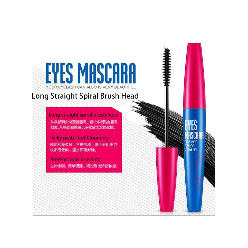 Водостойкая Черная тушь для ресниц удлинения густая косметика крем|black mascara|mascara