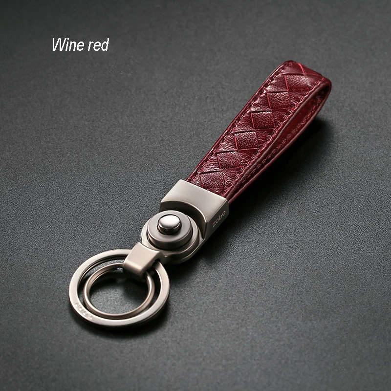 Автомобильный брелок из сплава цинка кожаный держатель для Kia Rio BMW Toyota Mercedes Ford Honda
