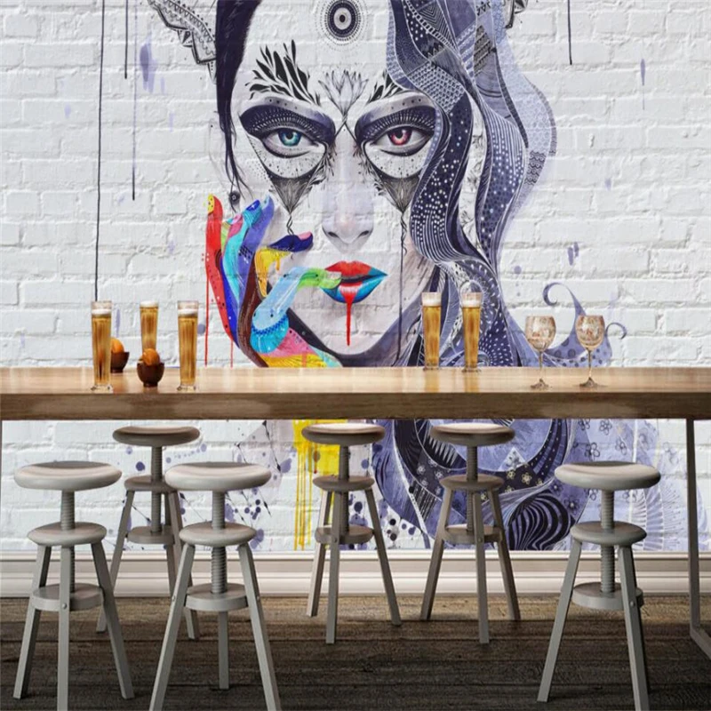 Красочные сексуальные красивые кирпичные стены фон на заказ большие шелковые