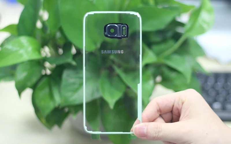 samsung прозрачный кейс на заднюю панель Батарея крышка Стекло Корпус для samsung GALAXY S7 G9300 S7Edge G9350 Батарея задний Чехол