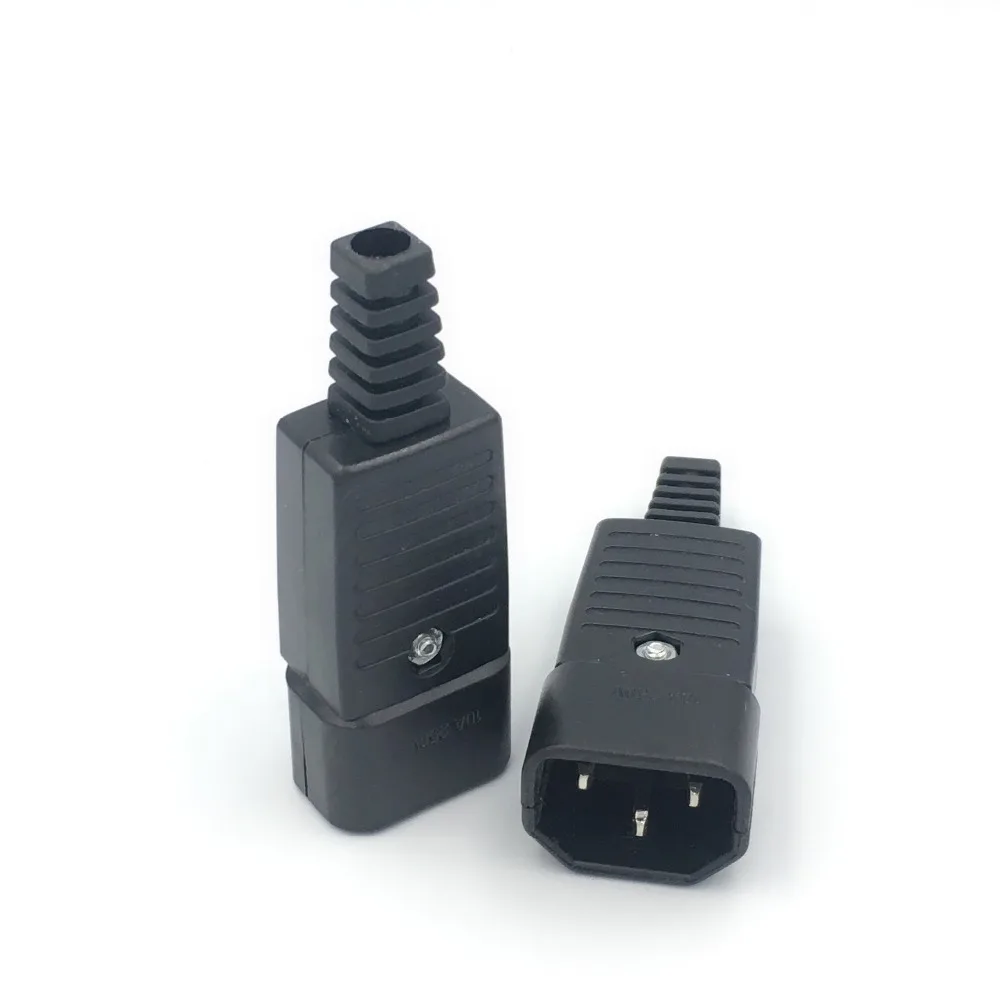 Универсальный черный адаптер для электрического шнура питания переменного тока