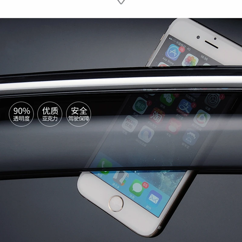 

For BMW X1 X3 X5 X6 2008-2017 Window Visors Awnings Shelters Rain Sun Deflector Guard Vent Protector Covers 4Pcs Car Accessories