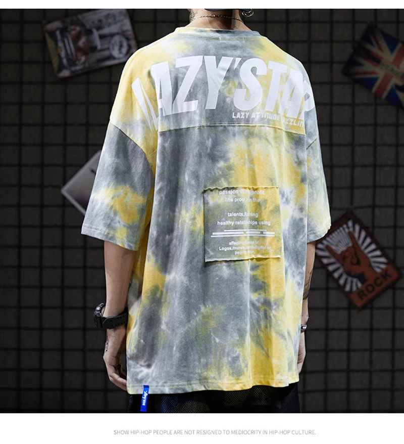 Tie Dye футболка мужская с принтом винтажная психоделическая Ослепительная футболка большого размера хип хоп Уличная Rap Rock Harajuku Ulzzang мужские футболки