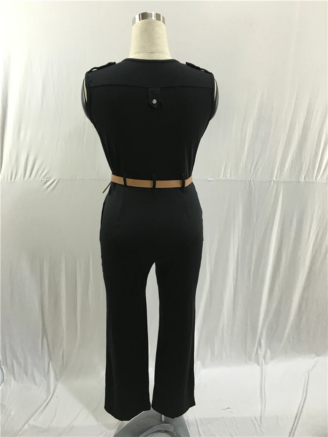 Женские сексуальные комбинезоны без рукавов повседневные летние с v-образным