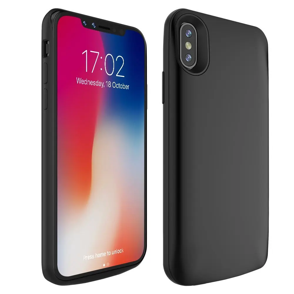 Перезаряжаемый Расширенный чехол для зарядного устройства iPhone X XS XR XS Max защитный чехол для зарядки power Bank резервный чехол для аккумулятора