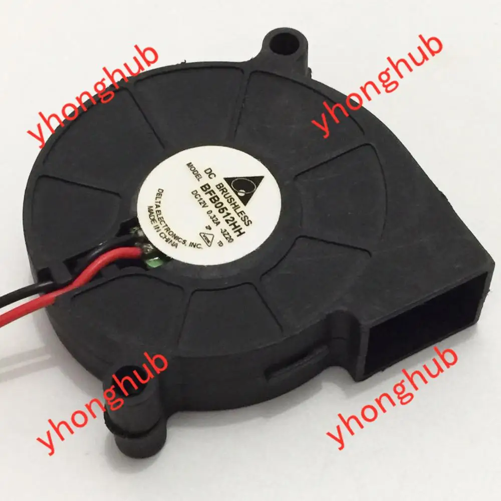 Delta Electronics BFB0512HH DC 12V 0.32A 50x50x15 мм 2 провод Сервер охлаждающий вентилятор|Кулеры и