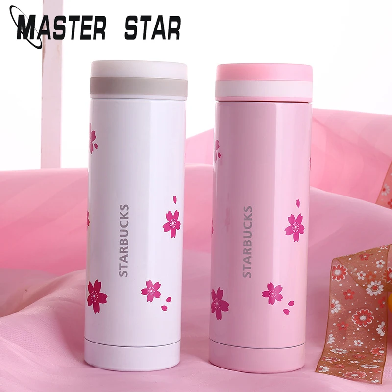 Master Star 300 мл емкость Kawaii Прекрасный Сакура нержавеющий вакуумный термос для