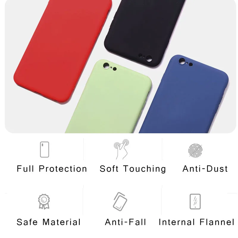 Aiyopeen матовый мягкий силиконовый ударопрочный чехол для iPhone X XS XR XS Max 8 7 6 6S Plus защитная задняя крышка