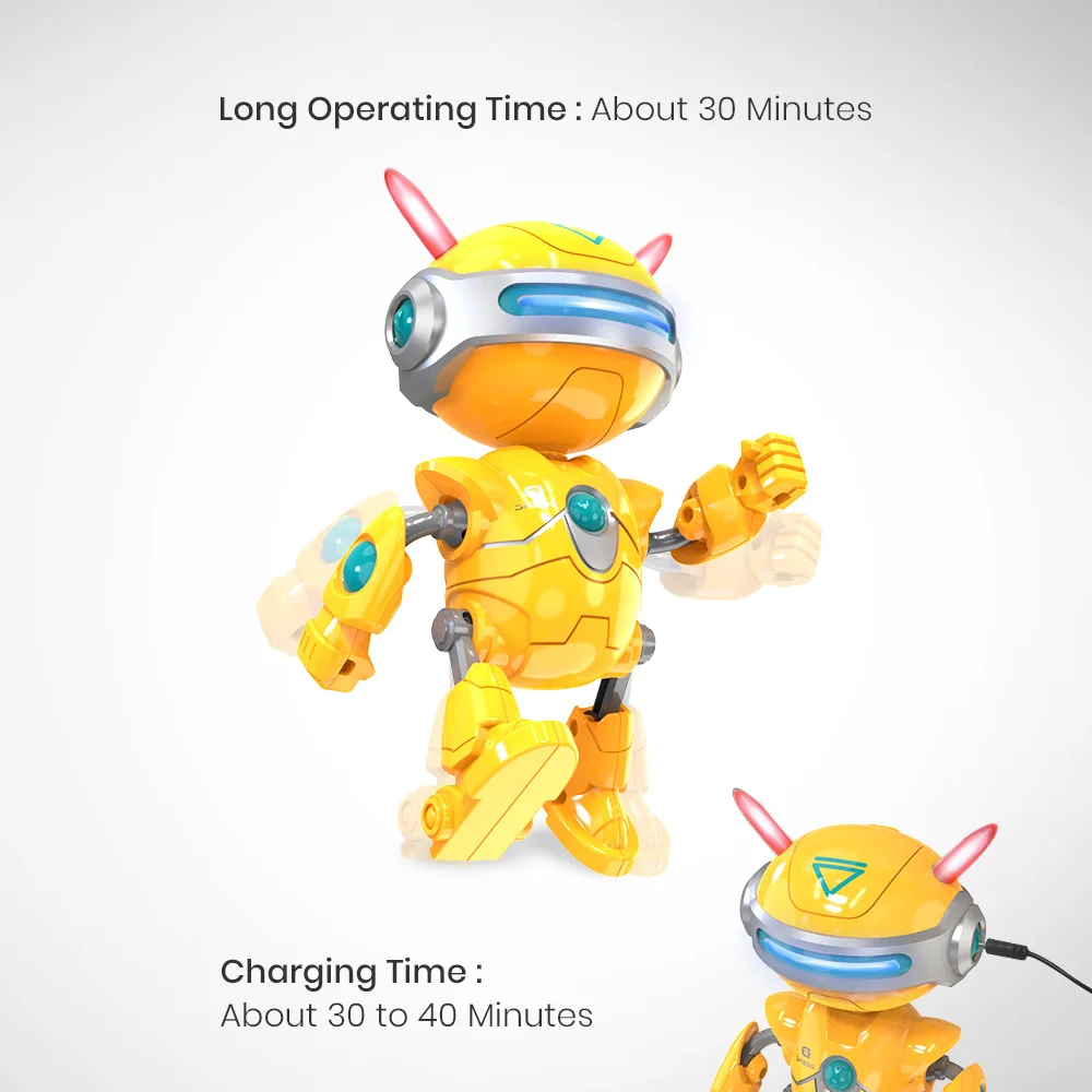 DEERC RC игрушечные роботы мини говорящий умный робот для детей обучающая игрушка для детей человекоподобный робот игрушка чувство Индуктивный RC
