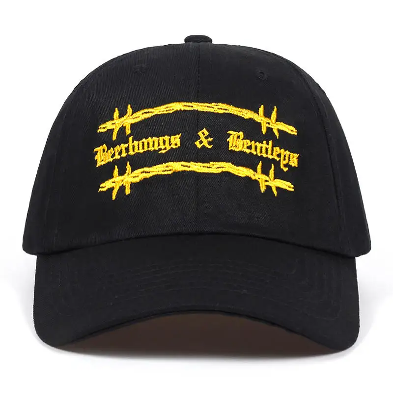Черный Высококачественная хлопковая кепка с надписью «Post Malone Beerbong& Bentleys dad Hat», регулируемая бейсболка унисекс для пары, модная бейсболка s - Цвет: Черный