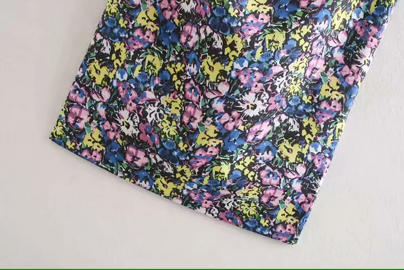 2019 новое женское элегантное платье с цветочным принтом без рукавов