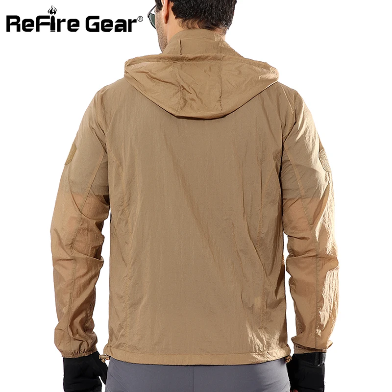 ReFire Gear легкая портативная Водонепроницаемая тактическая куртка мужская летняя