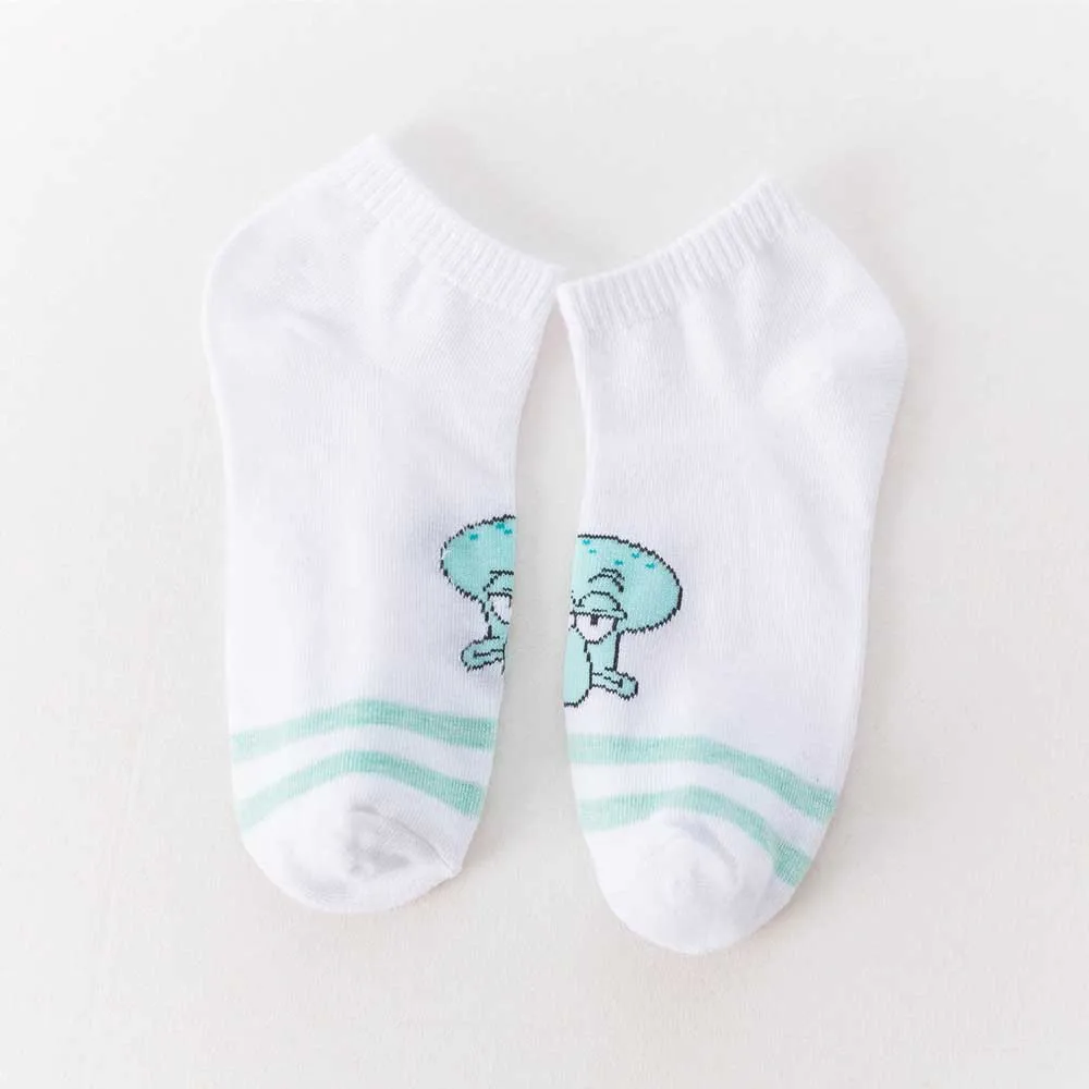 Модные женские носки с героями мультфильмов милые короткие chaussette femme по