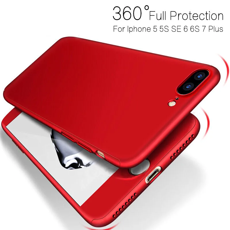 Shuohu 360 Полный Защитные чехлы для телефонов Iphone 6 S Plus чехол 7 5s SE 5 силиконовый