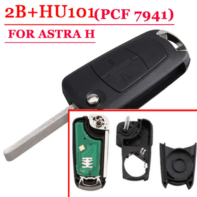 Большая скидка(1 шт.) 2 кнопки дистанционного ключа 433 МГц для Opel Astra H с PCF7941 чип с хорошим качеством