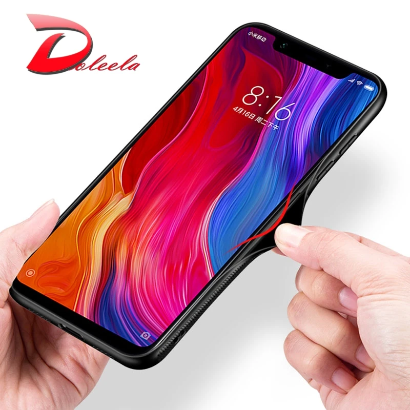 Закаленное стекло задняя чехол для телефона Xiaomi mi 8 SE A2 Lite красный 6 6A pro закаленное