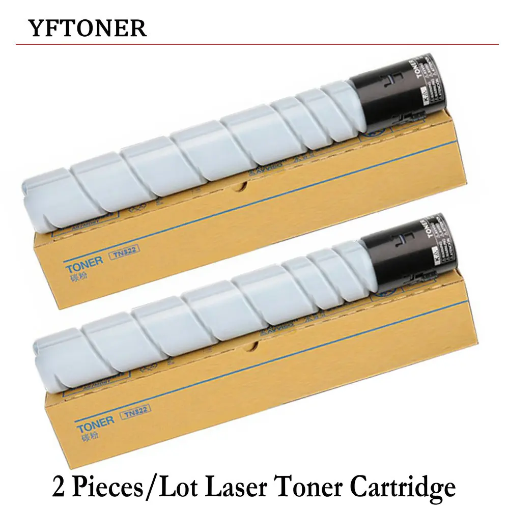 

2 шт./лот YFTONER лазерный тонер-картридж для Konica Minolta A33K030 (TN-322) Bizhub 224e 284e 364e принтер