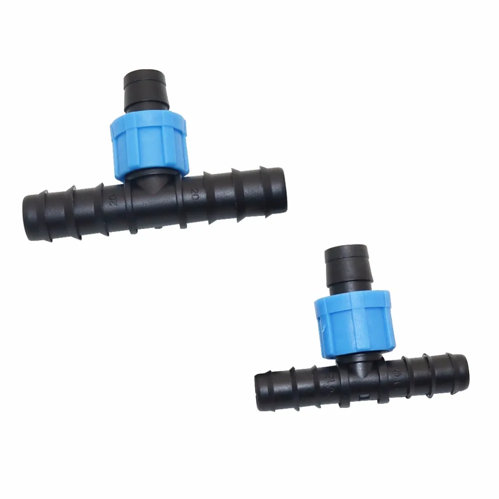 5pcs DN16/DN20 to 17mm Diameter changes joint reducer union Three-Way  Barbed Garden Water Connector Drip Irrigation System tool