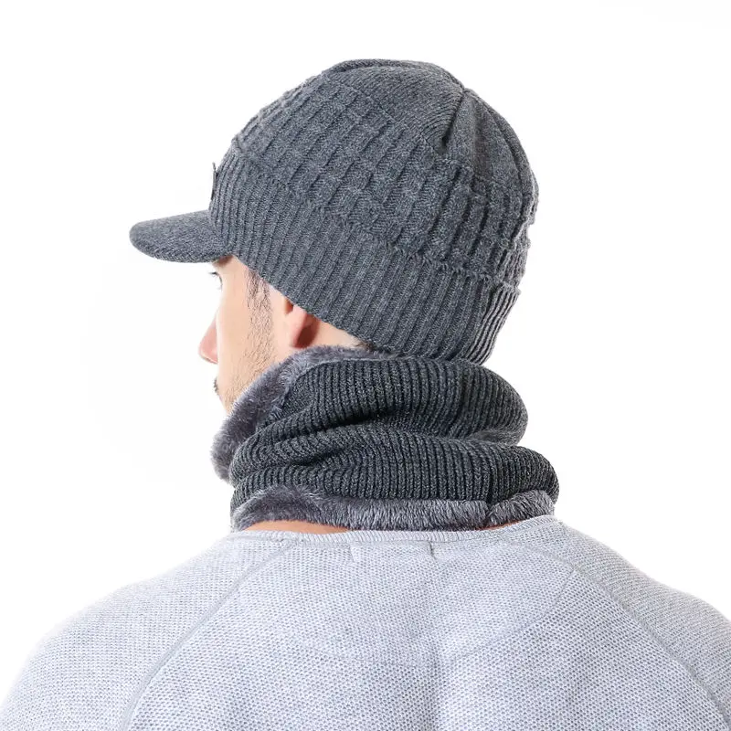 Высокое качество, хлопок, 1998, с добавлением меха, зимние шапки Skullies Beanies для мужчин и женщин, шерстяной шарф, шапки, маска, шапка, вязаная шапка