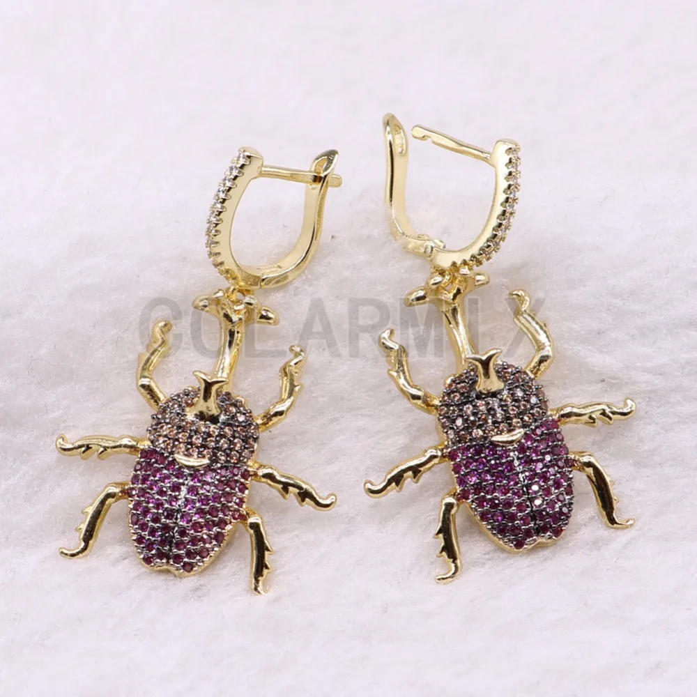 3 пары насекомых Серьги Насекомые летучая пчела крючок серьги смешанные цвета