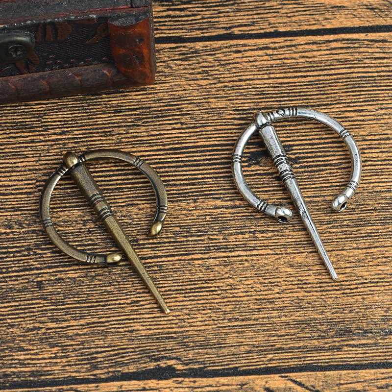 Средневековый Viking Fibul Penannular брошь для средневекового garbs шали тканевый плащ
