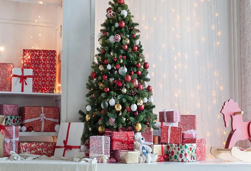 Виниловый фон для фотосъемки рождественское празднование детский день рождения