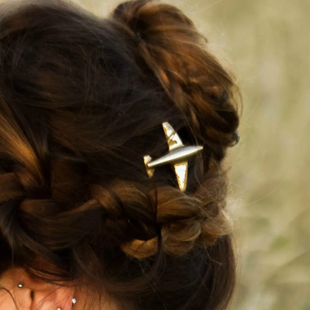 Модная Самолетная/однотонная дизайнерская заколка для волос женщин аксессуары