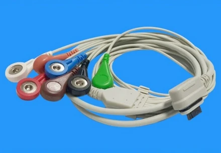 5 шт./лот совместимый Новый GE SEER Light 2008594-004 7 свинцовый Холтер ecg кабель оснастка AHA 2