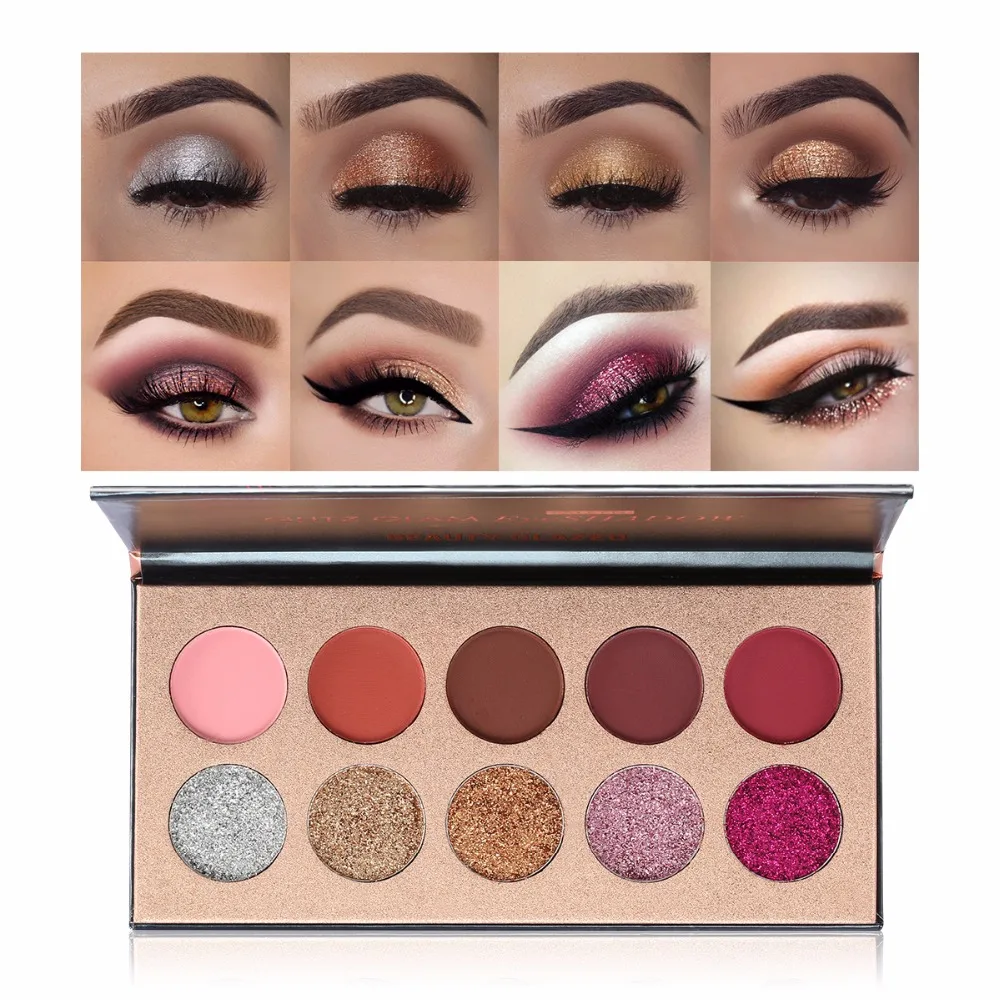 BEAUTY GLAZED натуральный макияж глаз легкие в нанесении тени для век натуральная