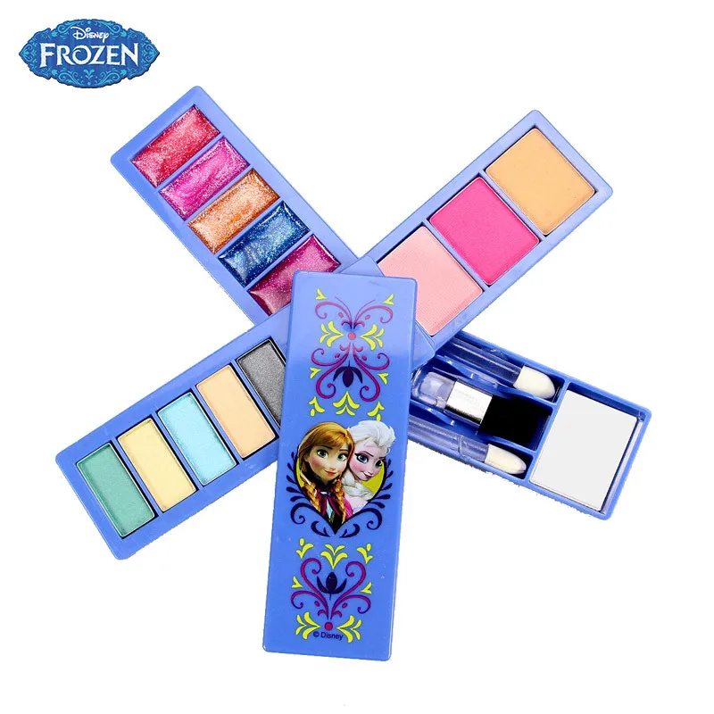 Disney Замороженные Набор детской косметики девушка игрушка Макияж Box дом Eye Shadow Blush