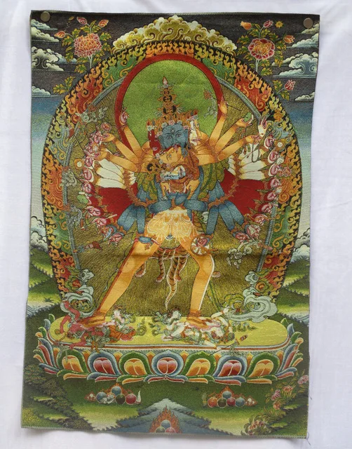 Коллекционные традиционные Тибетский буддизм в Непале Thangka большой размер