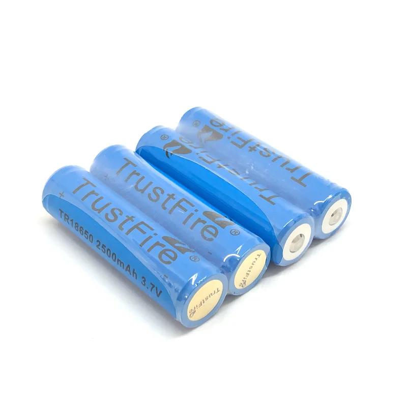 2 шт./лот TrustFire TR18650 3,7 в 2500 мАч литиевая аккумуляторная батарея с защитой PCB источник питания для Светодиодный фонарей