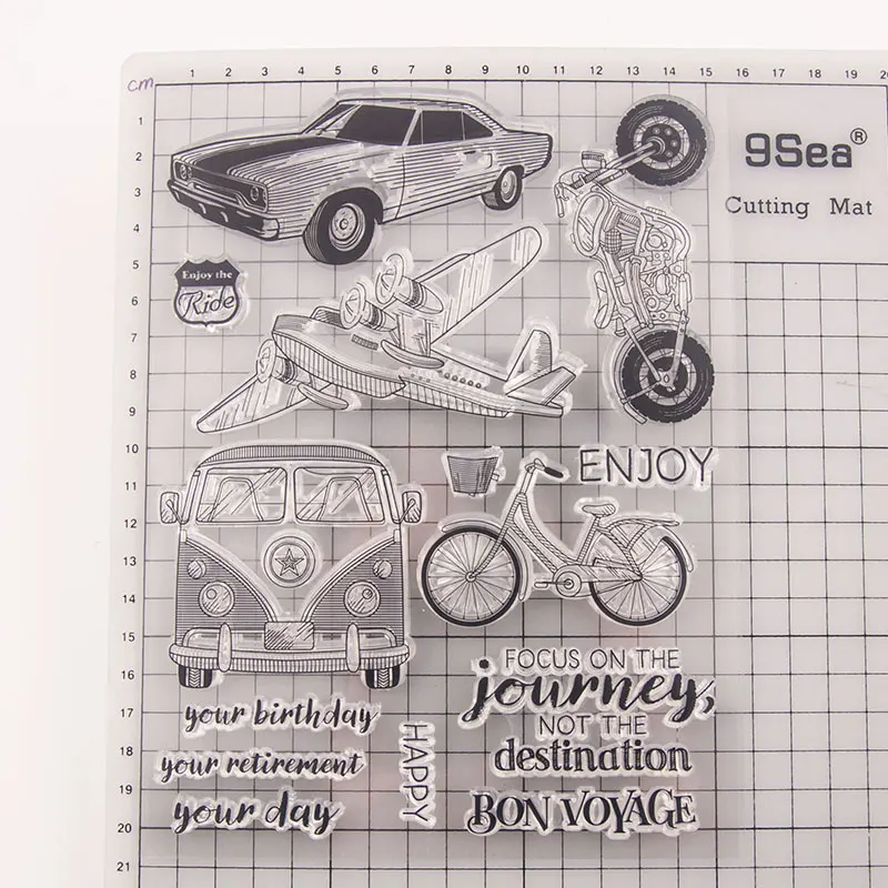 2019 Car Plane Journey Transparent Clear Silicone Stamp for Seal DIY Scrapbooking Photo Album Decorative Sheets | Дом и сад