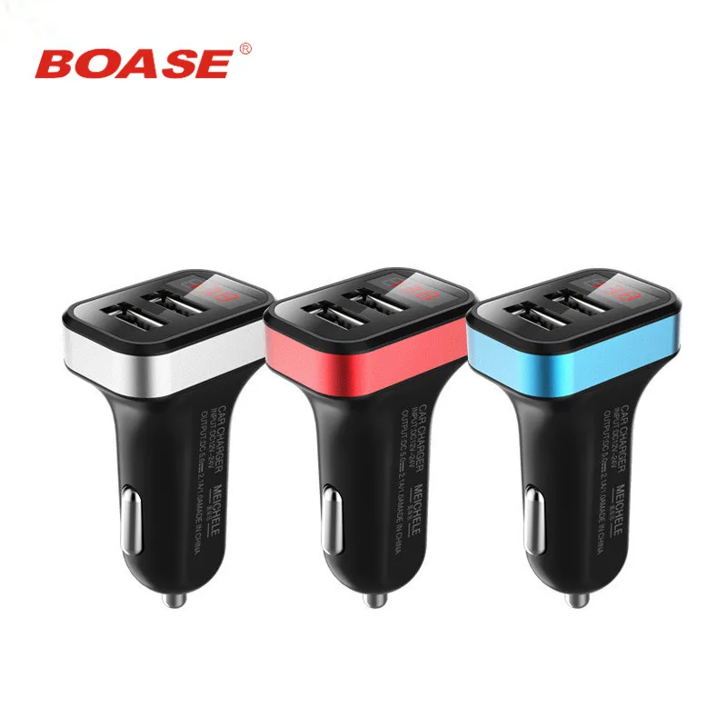 Автомобильное зарядное устройство с светодиодный USB портами 5 В а|Кабели адаптеры