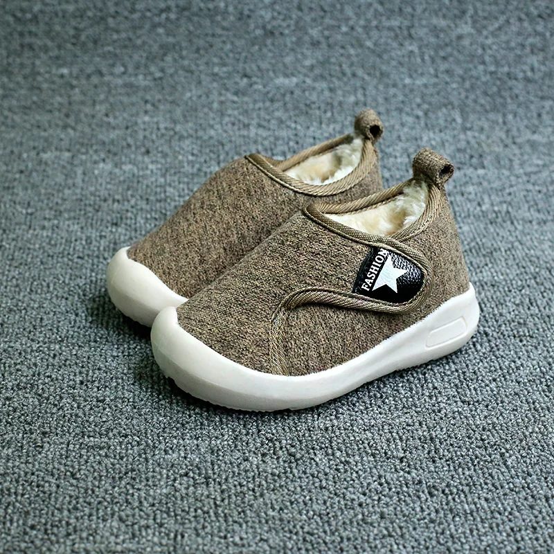 Зимние Обувь для девочек сапоги мальчиков детей ботильоны плюшевые