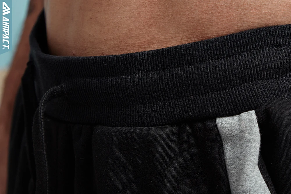 Aimpact Jogger брюки для мужчин Хлопковые Лоскутные Спортивные штаны облегающий спортивный костюм спортивные брюки Активные повседневные брюки хип-хоп брюки AM5004