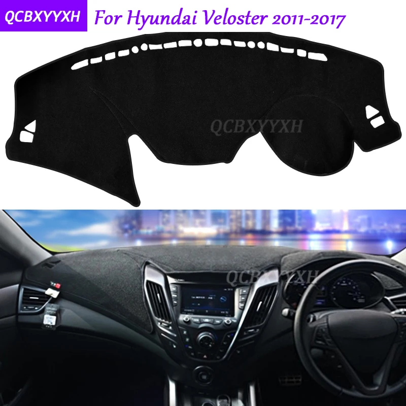 Коврик для приборной панели Hyundai Veloster 2011 2017 защитный коврик интерьера Photophobism