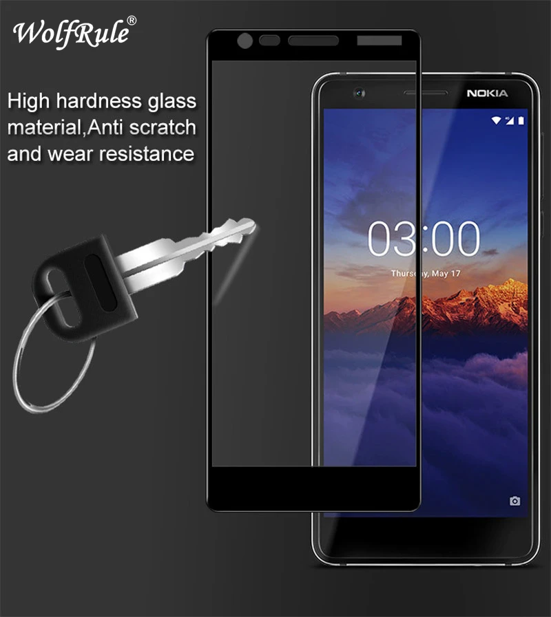 2 шт Защита экрана для Nokia 3 1 пленка 2018 стекло закаленное полное покрытие