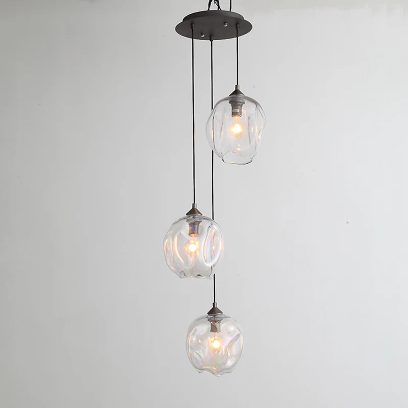 Стеклянный шар арт дизайн подвесные светильники свет led hanglamp Лофт Декор лампы
