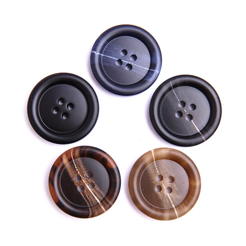50 шт. 18mm20mm23mm25mm28mm Смола Кнопка для пальто женщин мужчин модные костюмы Пуговицы
