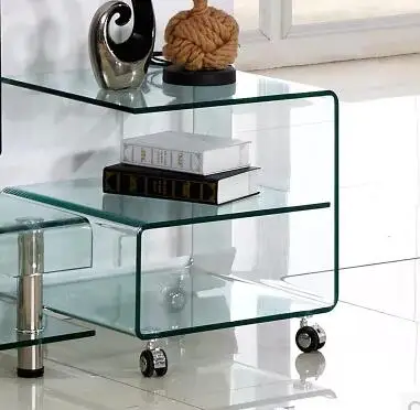 Маленький чайный столик Сжатый стеклянный мини горячего изгиба|small tea table|glass