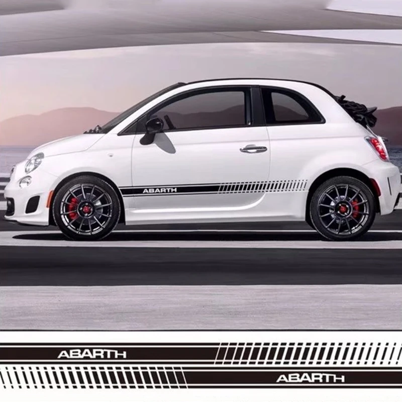 Модная популярная 2 шт. Автомобильная боковая юбка наклейка наклейки гоночные