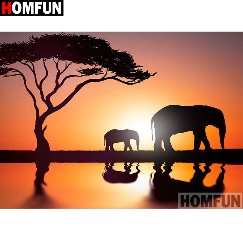 Алмазная живопись HOMFUN A17344 полноразмерная/круглая вышивка крестиком 5D сделай сам