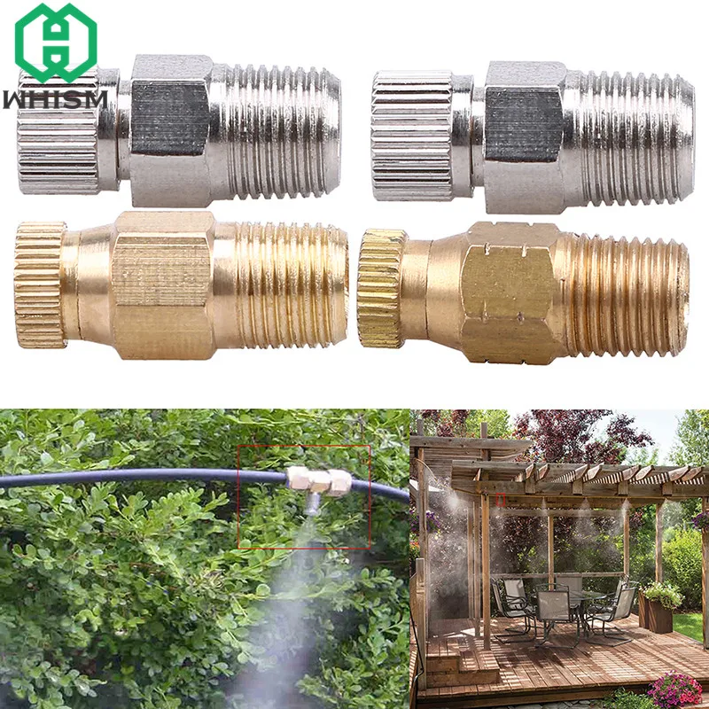 

WHISM 3PCS Copper Micro Water Sprayer Nozzle Misting Fountain Nozzles Irrigation Sprinkler Garden Lawn Agriculture Water System