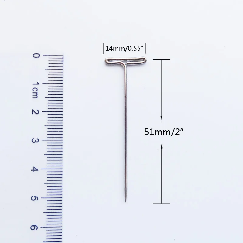 100 шт. T PINS 2 дюйма (51 мм) для моделирования размещения заметок шитья и рукоделия