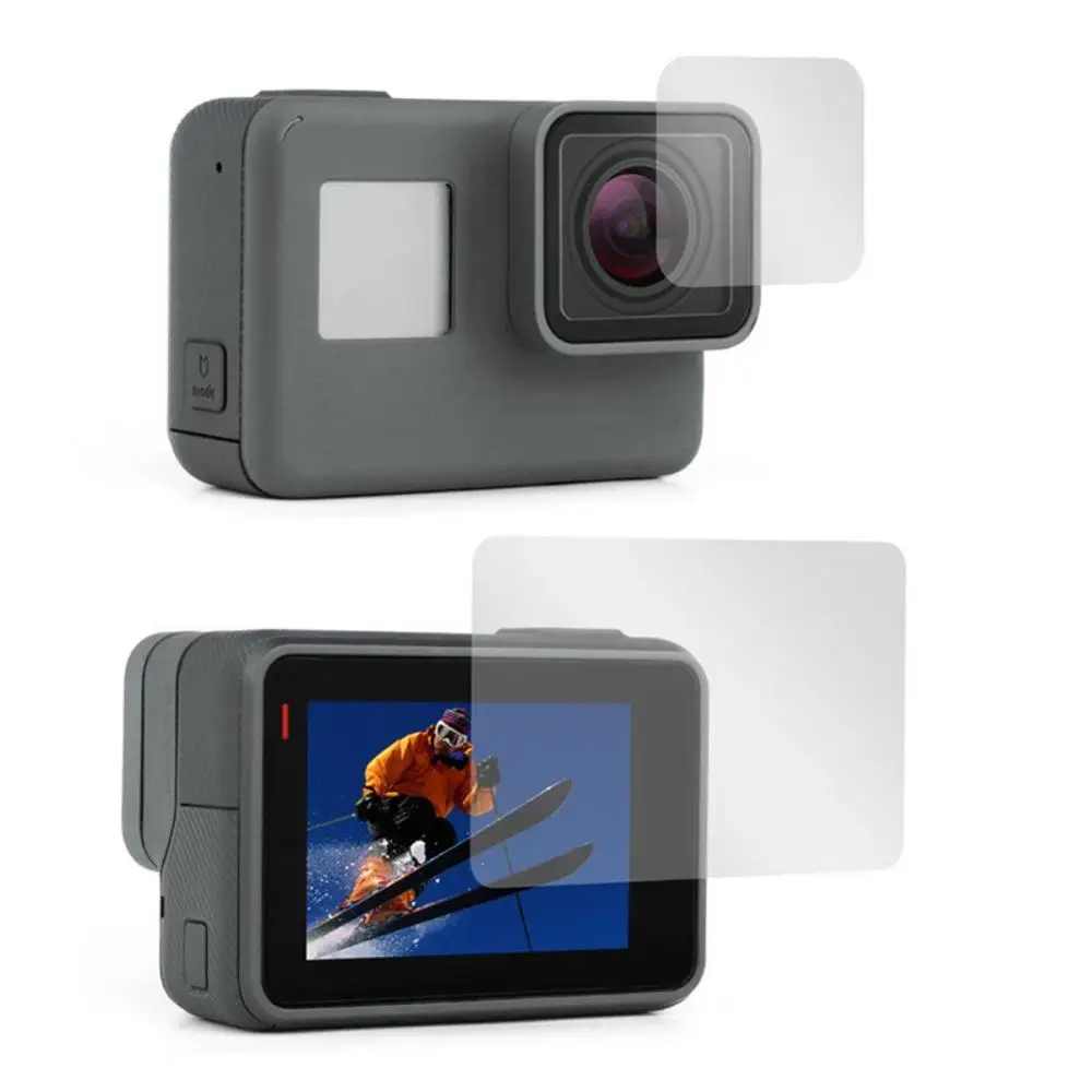 Защитный чехол из закаленного стекла для GoPro Go pro Hero5 Hero6 Hero7 Hero 5/6/7 черная
