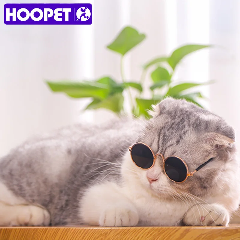 HOOPET Pet Солнцезащитные очки Маленькая плюшевая собака круглые кошки Для Игры