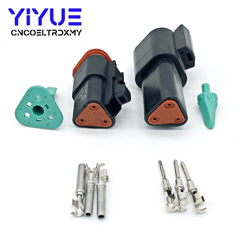 1 комплект Deutsch DT 2 3 4 6 8 12 Pin мужской женский Авто Водонепроницаемый Разъем Автомобильный герметичный штекер с контактами